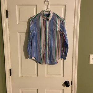 Boy’s Ralph Lauren striped button-down shirt.
